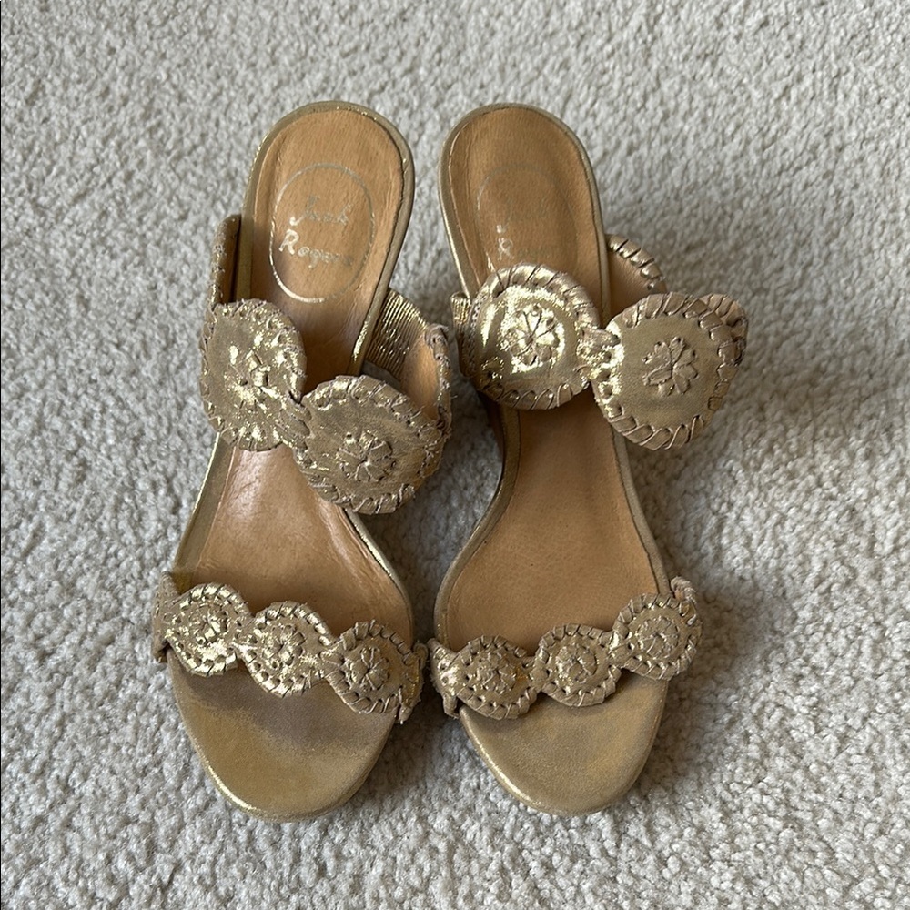 Jack Rodger’s  Gold Women's Sandals